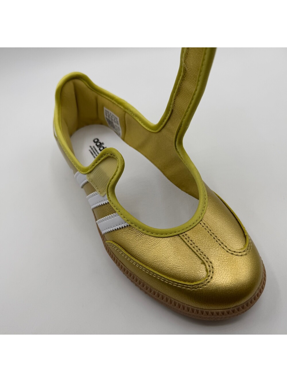 adidas Samba Jane Gold Metallic White Hook & Loop Low Top Sneaker IH6599 Size 7 - Picture 13 of 13